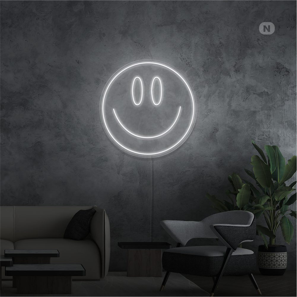 Neon Verlichting Lachend gezicht