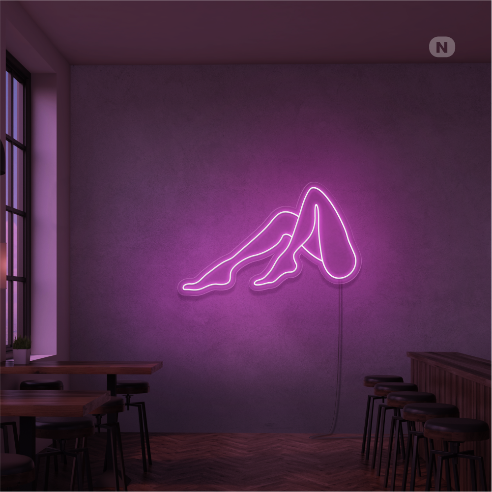 Neon Verlichting Vrouwen Benen