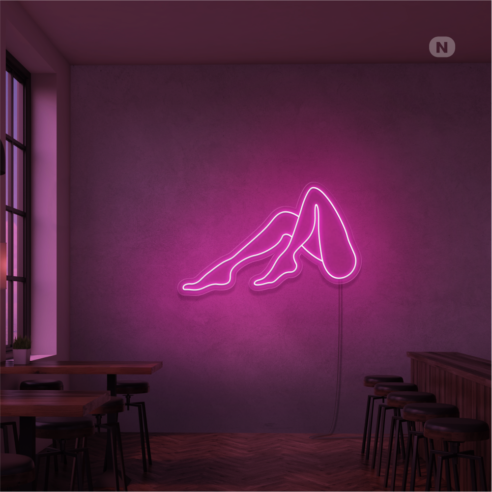 Neon Verlichting Vrouwen Benen
