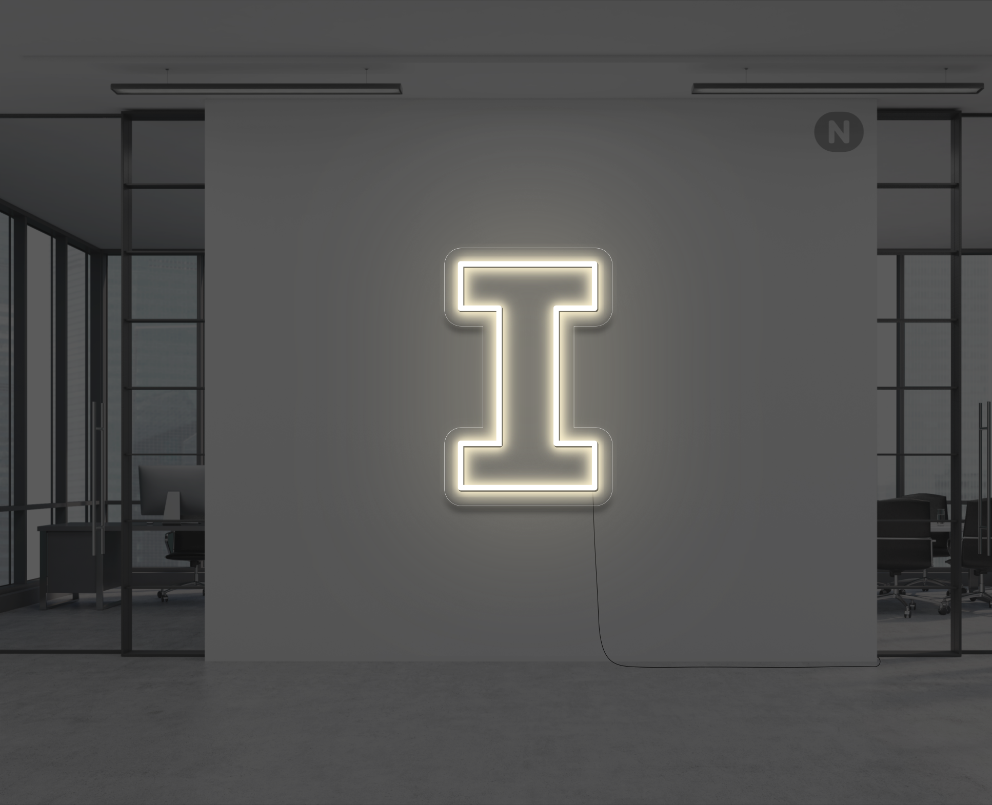neon-letter-i-warm-wit